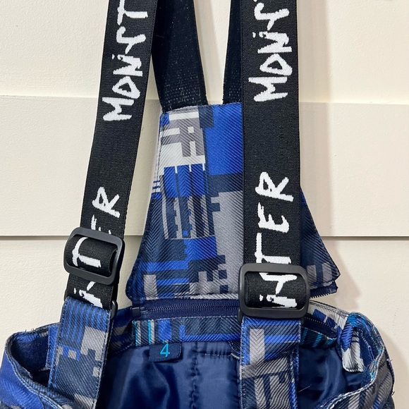 Monster 🥶 Winter ❄️ Snow Ski Pants Boys Size 4 - Picture 2 of 6